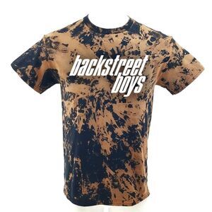 BACKSTREET BOYS Pop Boy Band Acid Washed Band Rock Tee Hip Hop Rap Tee Y2K 90s
